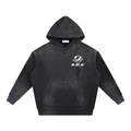 Served. Worldwide Energy Washed Frayed Fleece Hoodie