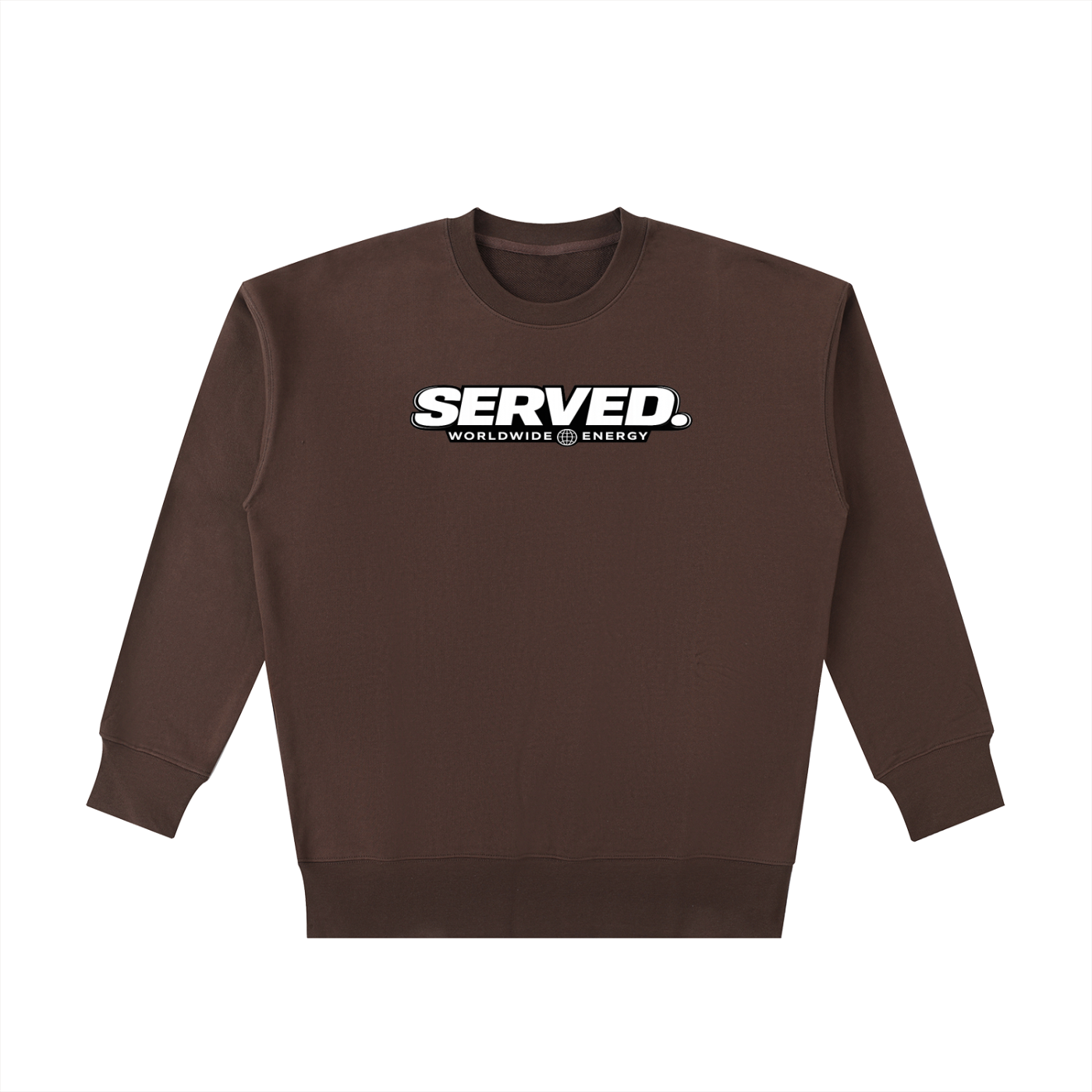 Served. Worldwide Energy Men Heavyweight Cotton Sweatshirt