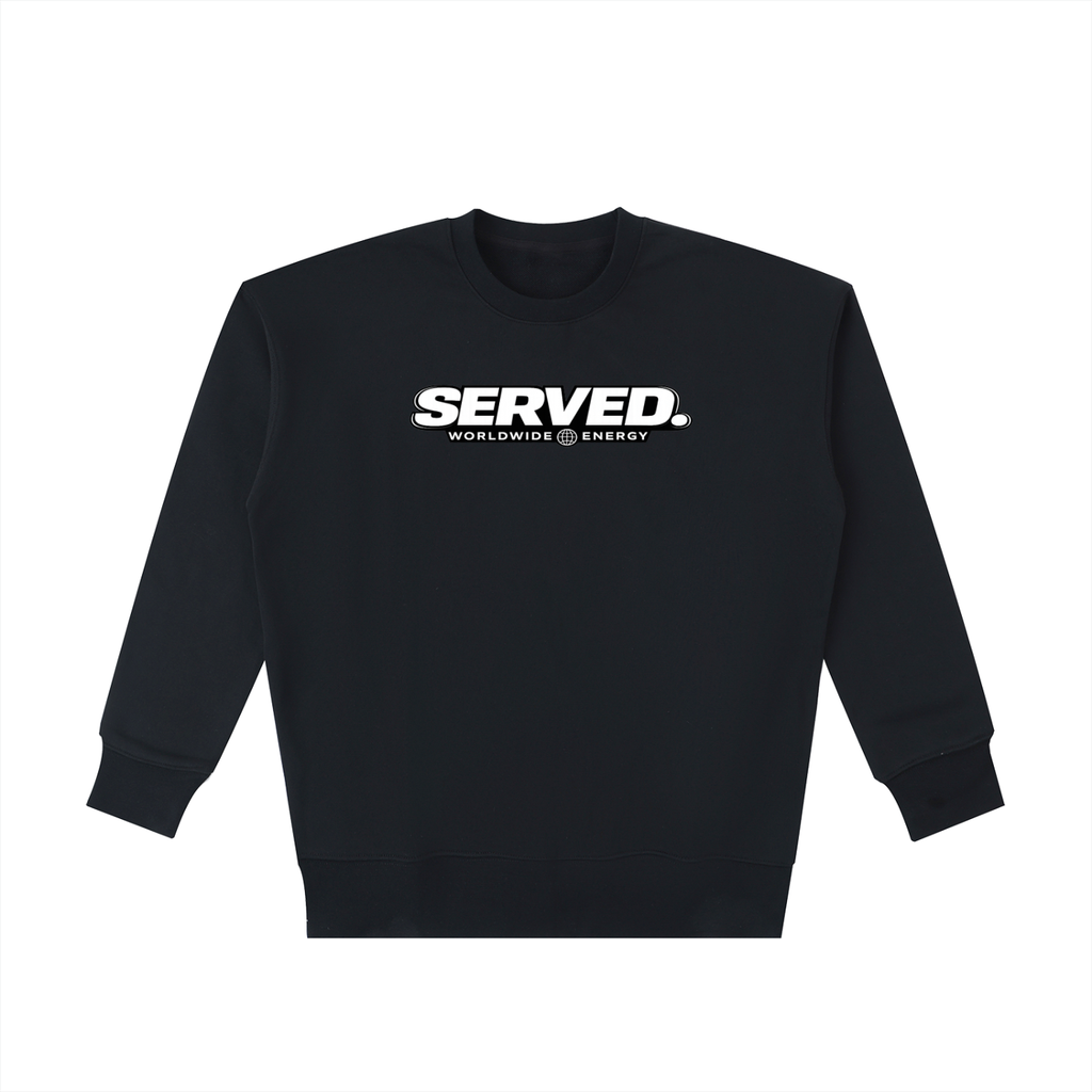 Served. Worldwide Energy Men Heavyweight Cotton Sweatshirt