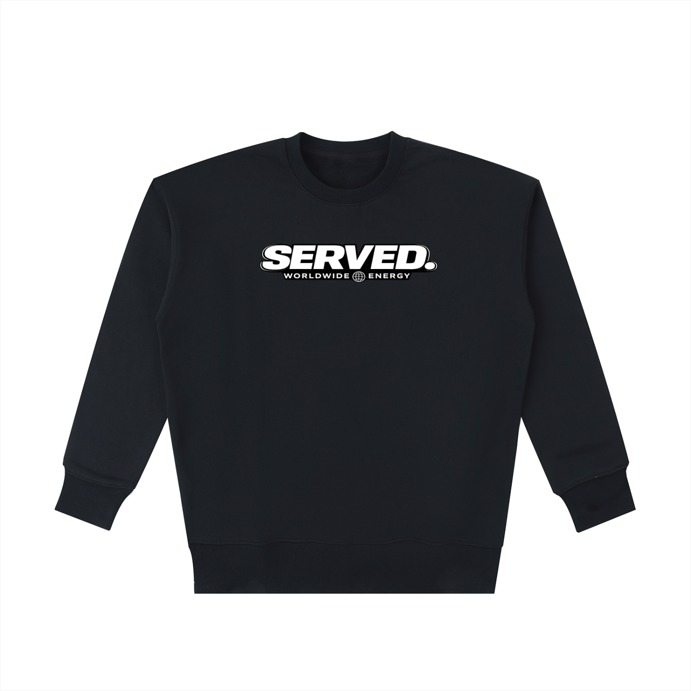 Served. Worldwide Energy Men Heavyweight Cotton Sweatshirt