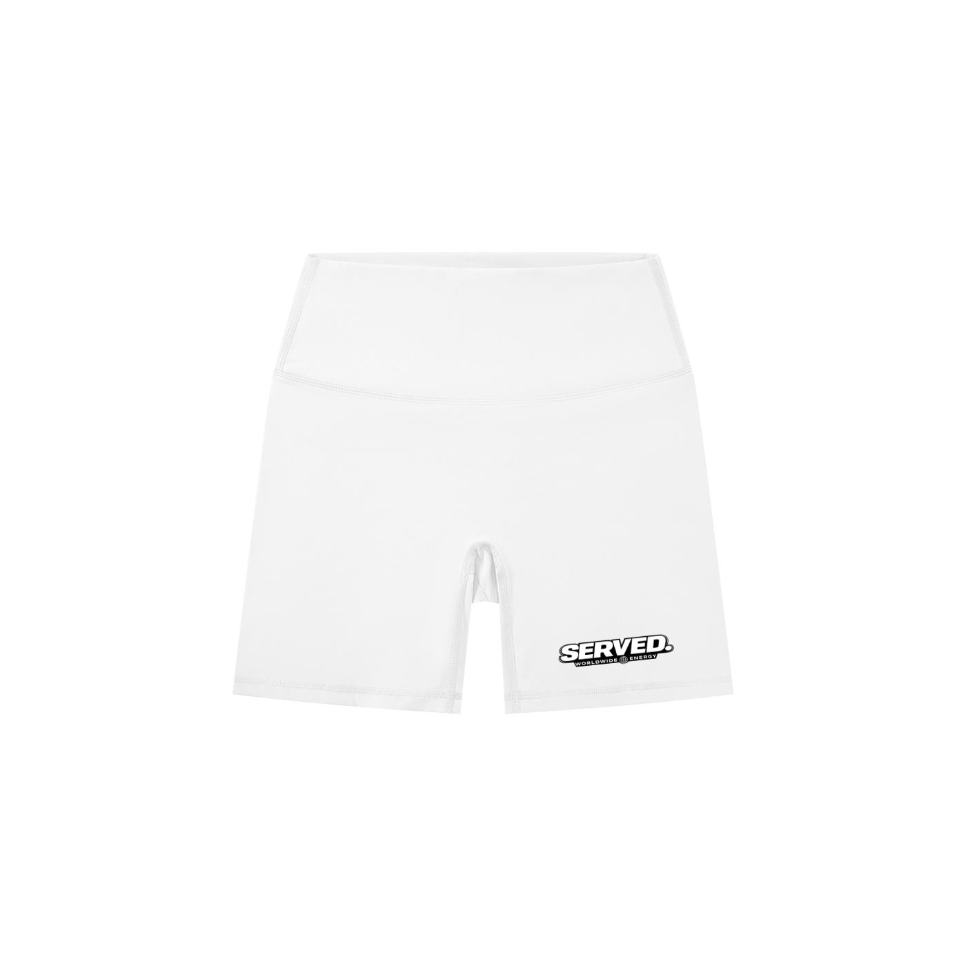 Served. Worldwide Energy Women’s High-Waisted Biker Shorts