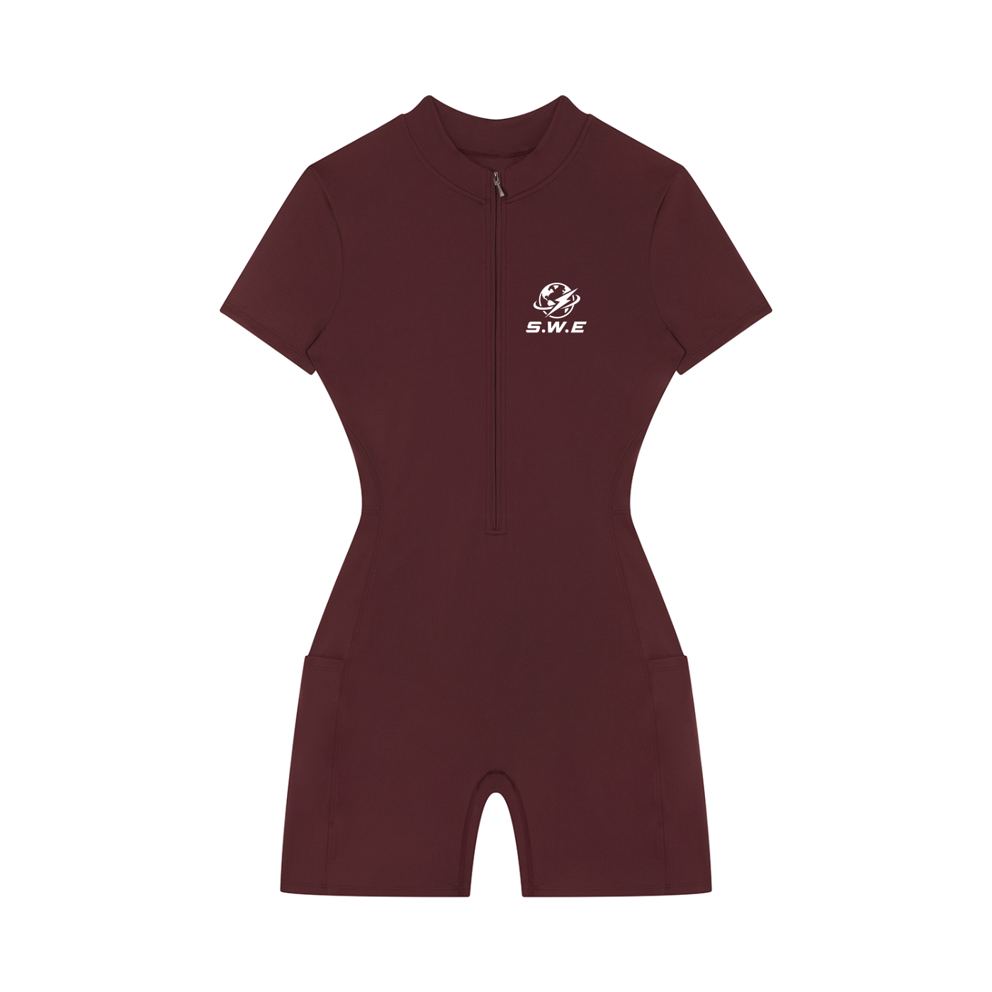 Served. Worldwide Energy Women's Quarter-Zip Short Sleeve Romper