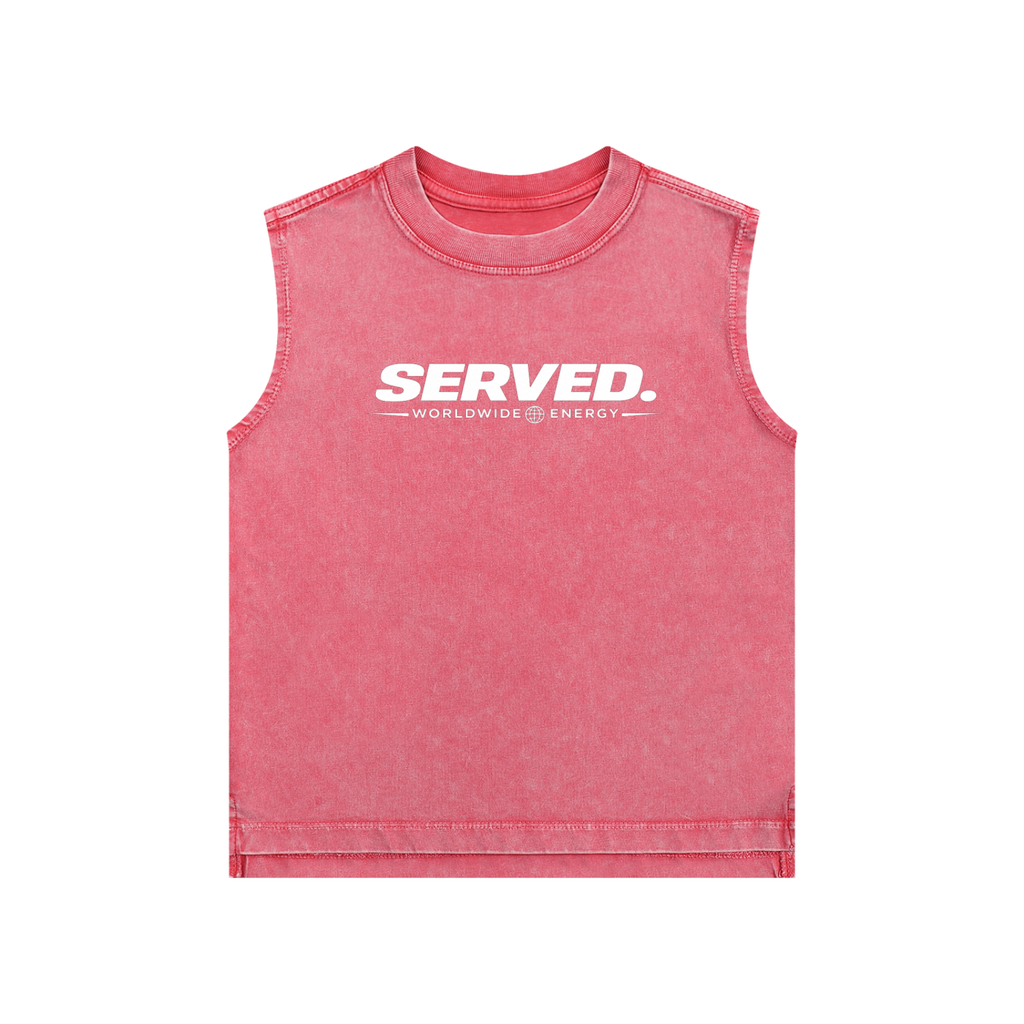 Served. Worldwide Energy Washed Kids' Tank Top