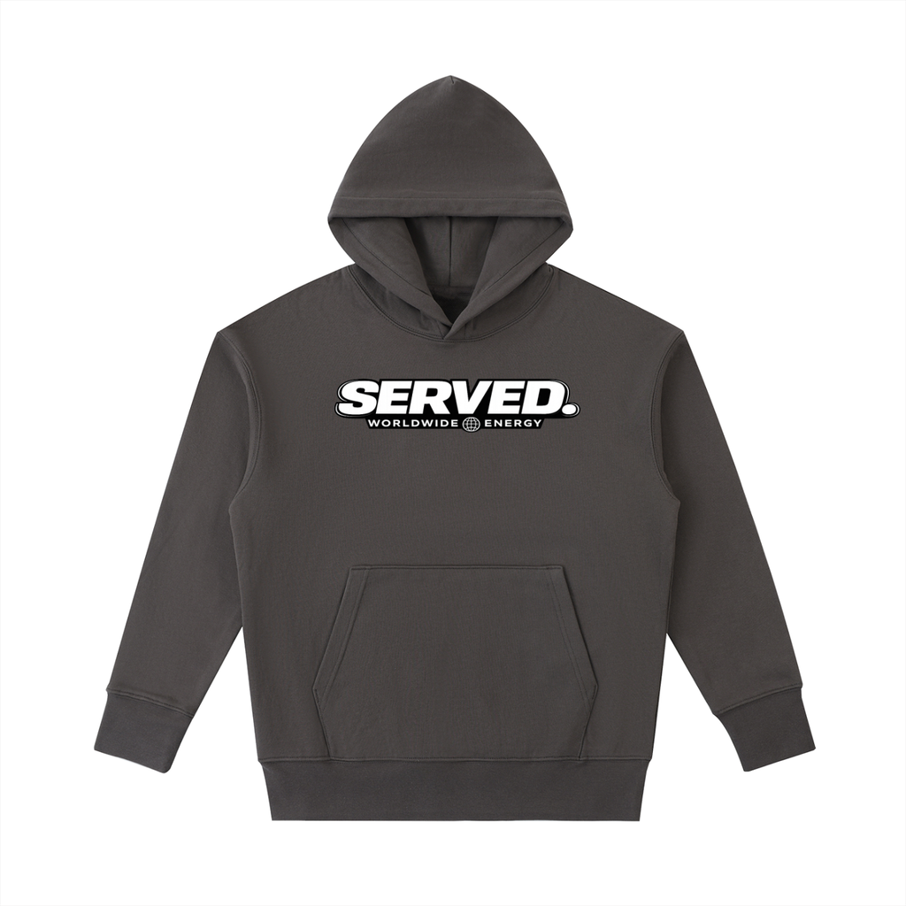 Served. Worldwide Energy Heavyweight Cotton Hoodie